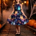 thumbnail image 2 of ATOGUTA Halloween Dresses For Girls Sleeveless A Line Dress Flowy Tween Girl Party Dresses, Size 4T-14, 2 of 7