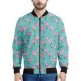 thumbnail image 3 of Chaqueta con cremallera y estampado de tulipanes coloridos para hombre y mujer, sudadera con estampado floral en 3D, chaquetas bomber de calle de manga larga geniales, 3 of 5