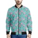 thumbnail image 3 of Chaqueta con cremallera y estampado de tulipanes coloridos para hombre y mujer, sudadera con estampado floral en 3D, chaquetas bomber de calle de manga larga geniales, 3 of 5