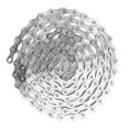 thumbnail image 2 of 12 Speed Bike Chain, 126 Link Hollow Bicycle Chain High Rigidity High Tensile Strength  For Road Bike Silver, 2 of 8