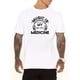 thumbnail image 1 of Men's Casual Fashion T-Shirt - Comfy Polyester Blend, Crew Neck, Short Sleeve with Geometric Print - Available in Black, White, Light Grey Tee For Adult, Men, Women, Teen, Teenager, Adolescent, Youth, 1 of 4