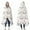 White Deer Antler, variant on Wearable Blanket,White Deer Antler Flower Pattern Hooded Wearable Flannel Blanket for Adults & Teens,Winter Poncho Shawl Wrap Cape Cozy Anti-Pill,50"x60"
