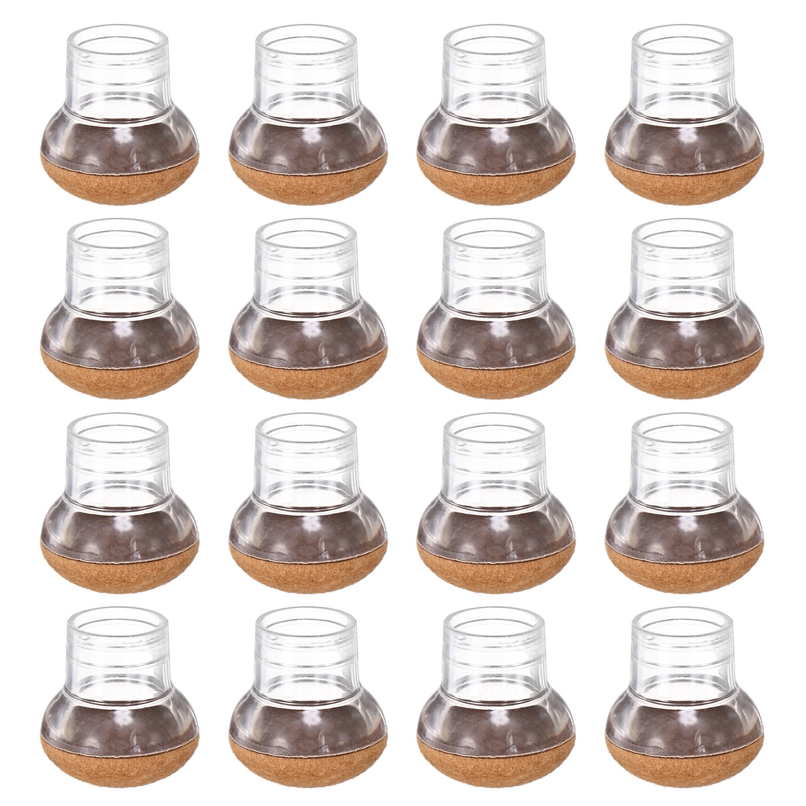 Uxcell 32-Pack Chair Leg Floor Protectors, 0.78"-1" Silicone Cups Round Felt Furniture Pads for Hardwood Floors/Tile Floors, Chair Leg Covers