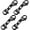 Black, variant on BlinkLLX Double Lobster Clasp Extender Double Claw Connector Bracelet Extension Clasp Small Bracelet Necklace Shortener for DIY Jewelry Making(0.98 Inch,Dark Gray)