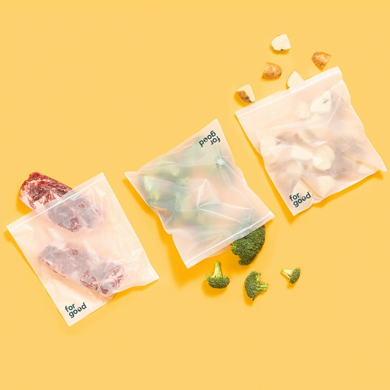 Freezer Bag: 1 gal, Plastic