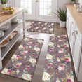 thumbnail image 2 of Pioneer Flower Floral Print Pattern Kitchen Rugs Sets Of 3,Kitchen Runner Rugs Non Skid Washable,Decorative Kitchen Floor Mats for Kitchen,Sink,Laundry,17"x30"+ 17"x47" + 17"x59", 2 of 6