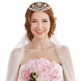 thumbnail image 4 of Estrella Luna Cristal Corona Tiara Plata Tiara Corona Princesa Rhinestone Corona Disfraz de Halloween Tiara brillar Electrónica, 4 of 5