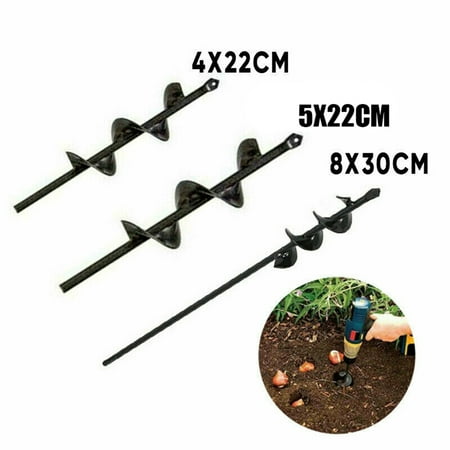 Auger Bit File - Earth Auger Bit, Fence Post Hole Digger,9inch 12inch, Yard Earth Aerating Irrigating Planting Auger Drill Bit Digs Holes