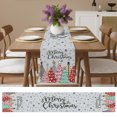 thumbnail image 7 of Grey Christmas Trees Table Runner 48 Inches Long - Winter Xmas Colorful Pine Snowflakes Kitchen Dining Burlap Linen Tablerunner for Small/Round/Square/Wedding/Coffee/Dining Table Party Décor 13 x 48, 7 of 7