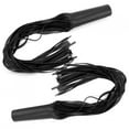 thumbnail image 1 of Borla de manija de motocicleta Higoodz 2 uds cuero PU negro, 1 of 7