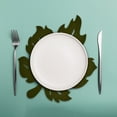 thumbnail image 5 of 8 Pcs Fall Maple Leaf Placemats Thanksgiving Harvest Maple Leaf Shaped Placemats Felt Non-Slip Heat Resistant Table Mats Coasters Tablecloth for Autumn Fall Home Dinner Decorations, 5 of 7