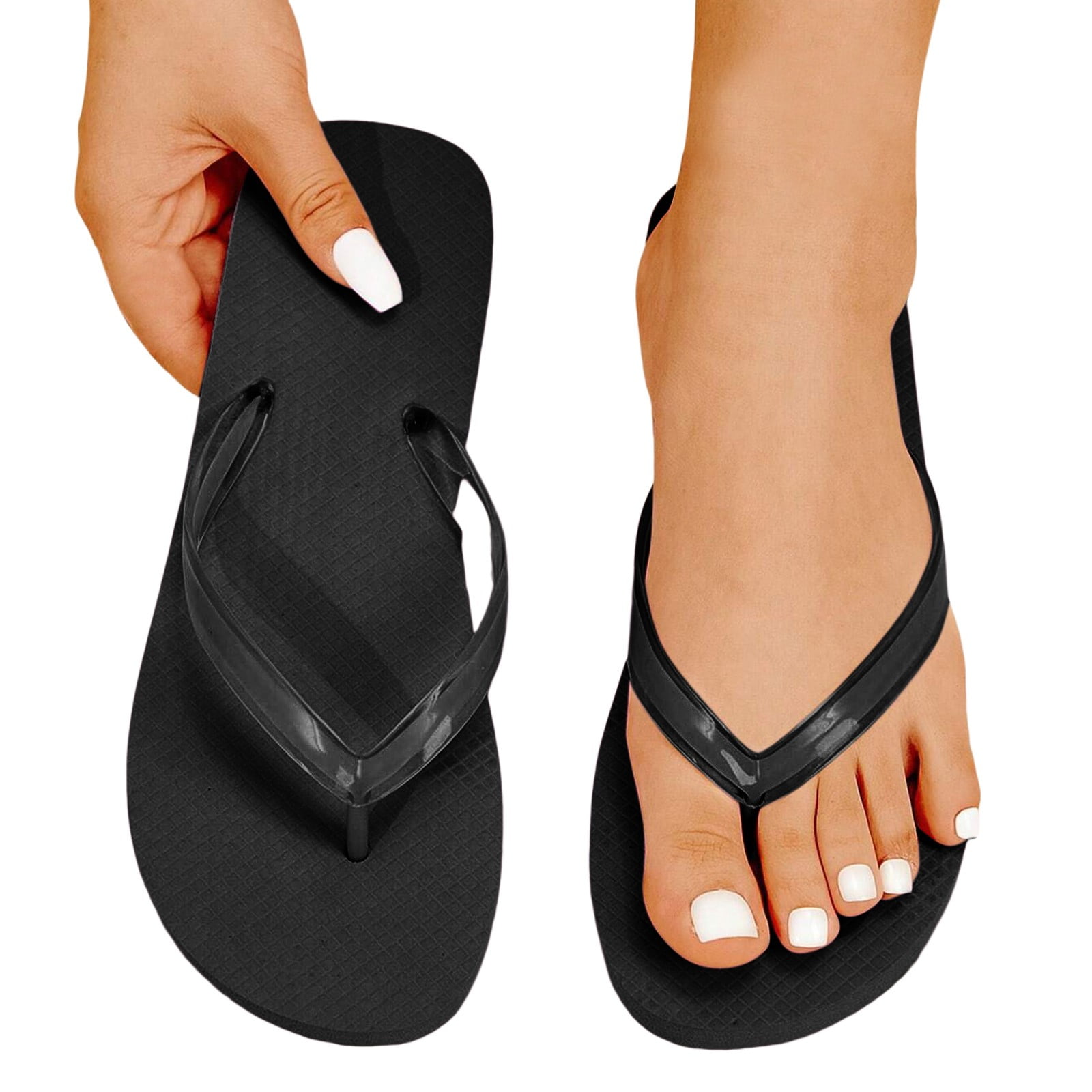 PEASKJP Womens Sandals Flip Flops Beach Shoes Outdoor Summer