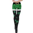 thumbnail image 4 of Pantalones de Yoga de Cuerpo Entero Para Mujer Leggings de Yoga Elásticos Fitness Correr Gimnasio Deportes Pantalones de Día de San Patricio Activos de Cuerpo Entero Odeerbi ODB-4, 4 of 6