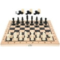 thumbnail image 3 of Travel Chess Boards Game, Portable Checkers Chess Backgammon Board Game Set, For Kids Adults M 29 X 29cm / 11.4 X 11.4in, 3 of 8