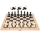 thumbnail image 3 of Tablero de ajedrez interactivo portátil plegable 3 en 1 de madera, damas, backgammon, juguete M 29 x 29 cm/11,4 x 11,4 pulgadas, 3 of 15