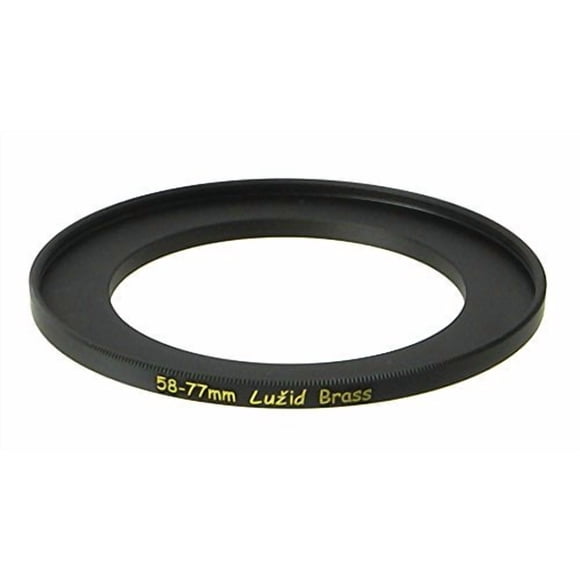 Adaptador de filtro LUŽID, anillo escalonado de latón de 58 mm a 77 mm