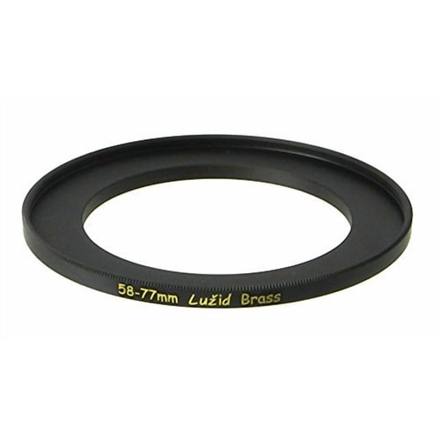 Adaptador de filtro LUŽID, anillo escalonado de latón de 58 mm a 77 mm