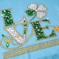 thumbnail image 6 of Fewfanhot Women's Clothing St Patricks Day Sweatshirt Women Long Sleeve Leopard Shamrock St. patricks Shirts Tees, 6 of 9