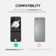 thumbnail image 5 of Compatible Samsung Galaxy Z Flip 5 Wallet Case with Card Holder,Heavy Duty Hinge Protective Cover Case for Galaxy Z Flip 5 Case with Wallet,Samsung Z Flip 5 5G Case with Screen Protector Black, 5 of 7