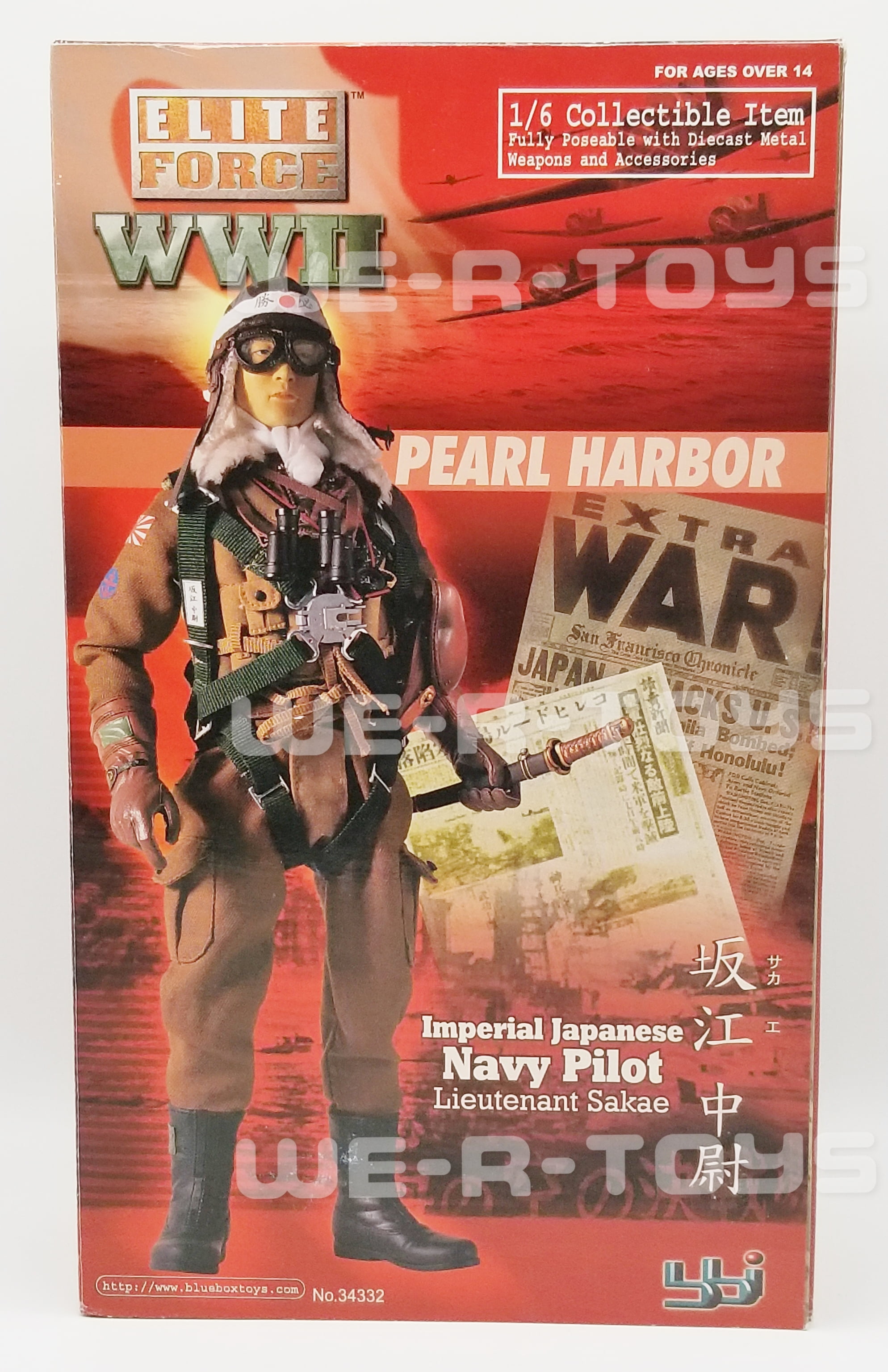 WWII Pearl Harbor Imperial Japanese Navy Pilot Lieutenant Sakae Action  Figure 