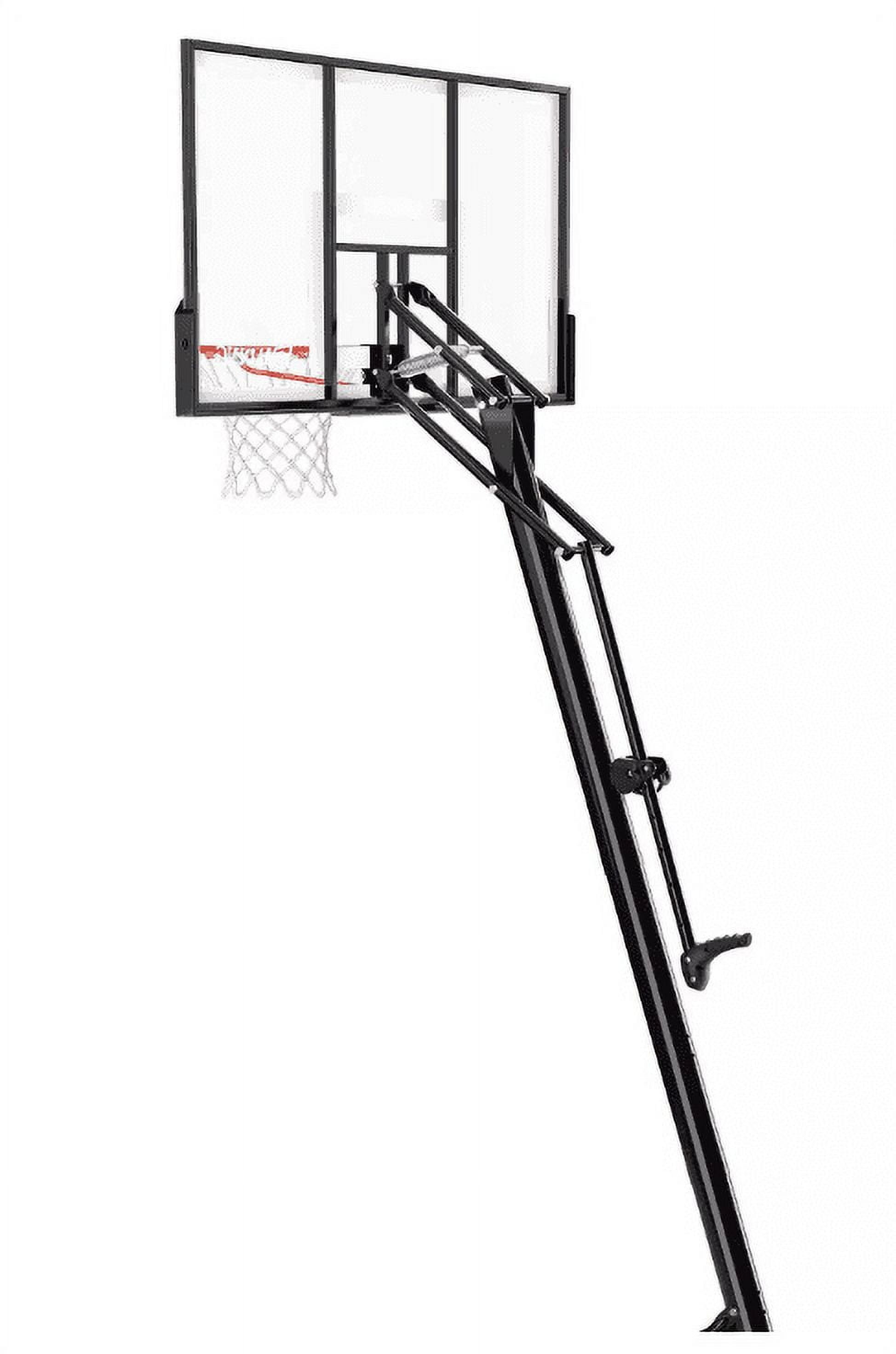 Spalding 7.5ft - 10 ft Adjustable Height 50" Polycarbonate Portable Basketball System