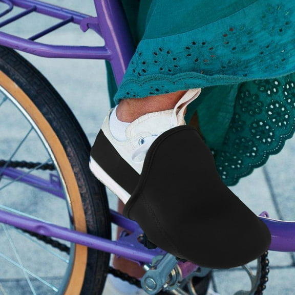 Raindrops 2pcs Cycling Shoe Booties Cycling Shoe Covers Outdoor Overshoes Cycling Shoe Toe Warmer Half Shoe Cover Anti-Slip Shoe Cover Cycling Toe Covers Wateproof Overshoes Cycling Accessory