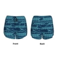 thumbnail image 5 of Lsque Turtles and Waves Printed Women's Running Shorts with Liner Pockets,Elastic Quick Dry Workout Athletic Gym Yoga Shorts,Womens High Waist Shorts-Large, 5 of 9