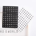thumbnail image 2 of Black And White English Letter Sticker Ins Hand Account Decorative Sticker DIY Diary Album Stationery Label Stickers heqiyong LED, 2 of 2