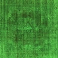 thumbnail image 1 of Ahgly Company Indoor Square Oriental Green Industrial Area Rugs, 6' Square, 1 of 4