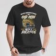thumbnail image 2 of Never Underestimate an Old Man with a Backhoe Excavator T-Shirt – Funny Construction Equipment Operator Graphic Tee for Men, Heavy Machinery Lover Shirt, Gift for Dads and , Size 2XL, Color Black, 2 of 3