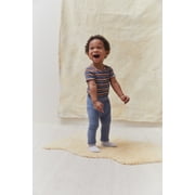 easy-peasy Baby Short Sleeve Henley Bodysuit, Sizes 0-24 Months