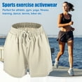thumbnail image 2 of Unique Bargains Women's Flowy Running Shorts High Waisted Workout Shorts Khaki Size XL, 2 of 7