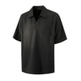 thumbnail image 4 of VgaVtl Summer Polo Mens Shirts Knit Short Sleeve Soft Relaxed Fit Business T Shirt for Men Plain Casual Collared, 4 of 9