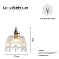 thumbnail image 2 of Lampe Suspendue en Verre Blanc Rétro, 2 of 2