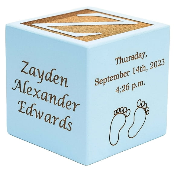 Personalized Baby Birth Wooden Block, Gifts for Newborns, New Baby