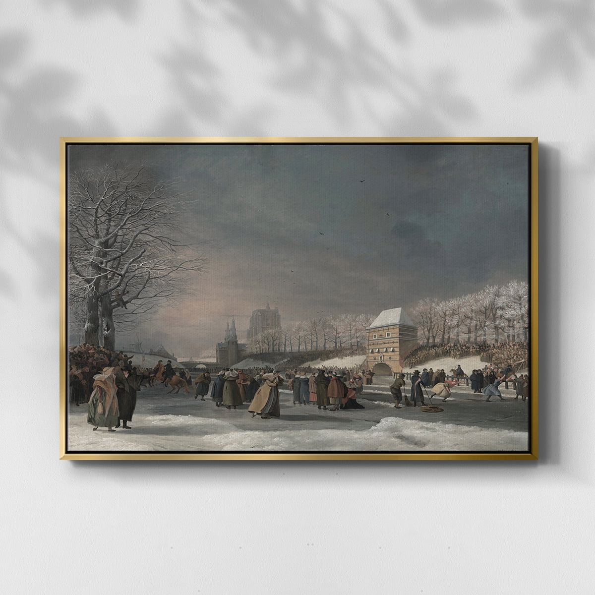 Vintage Landscape-CCCLXXXVII By Wexford Home Framed in Gold Wood Gallery Wrapped Canvas 27 in. x 41 in.
