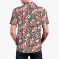 thumbnail image 3 of Balery Foxes Printed Men’s Short Sleeve Polo Shirt, Midweight Men's Shirt,Golf Polo shirts -XX-Large, 3 of 8