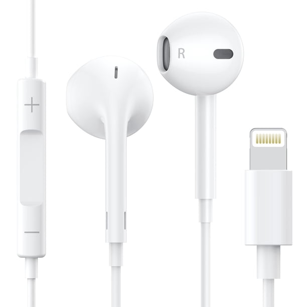 Auriculares Apple MFi certificados para iPhone con conector Lightning