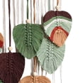 thumbnail image 5 of Boho Macrame Wall Hanging - 33" x 18" Handwoven Leaf Feather Wall Art, Large Cotton & Wood Bead Tapestry with Tassels, Chic Bohemian Decor for Living Room, Bedroom, Nursery, or Wedding Backdrop, 5 of 6