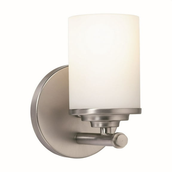 Forte Lighting 5105-01 Ames 5" Wide Bathroom Sconce - Nickel