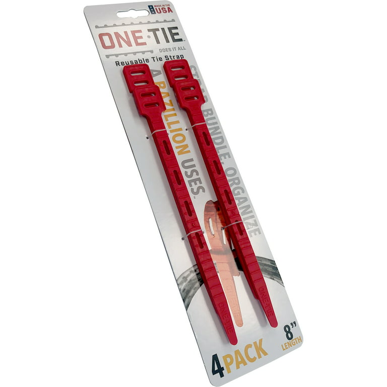 RETYZ EveryTie 8 Inch Red Releasable Tie - 20 Pack