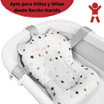 thumbnail image 5 of Bañera para Bebé Tina Plegable con Cojín Tapón de Drenaje y Termómetro - Gris, 5 of 5