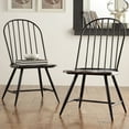 Weston Home Jameson Kitchen/Dining Room TwoTone Windsor Chairs, Set of