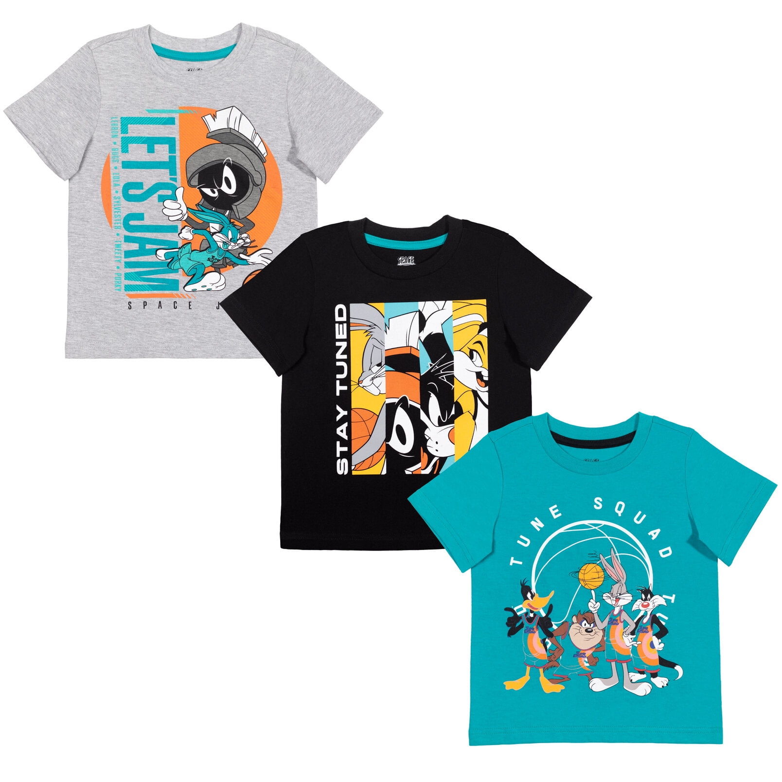 FREEZE Space Jam Tune Squad Logo Daffy Duck # 2 White Basketball Jersey, Blanc, XXL