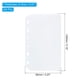 thumbnail image 2 of Uxcell A7 Binder Pocket, 24 Pack PVC 6 Holes Binder Pouch for 6-Ring Notebook Binder, Clear, 2 of 5