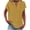 Dark Yellow, variant on My Order Womens Cotton Linen Shirts Summer Trendy Short Sleeve V-Neck Blouses Tops Solid Color Blouse Button Down Gauze Tees Casual Clothes My Items