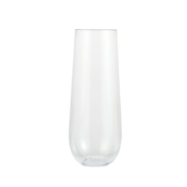 9oz. Clear Plastic Stemless Champagne Flutes by Celebrate It™ - 8ct.
