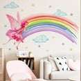 thumbnail image 4 of Rainbow Butterfly Wall Decal, Decoration Wall Decal, 23.6"x31.4", Rainbow Wall Sticker for Playroom Girls Room Baby Decoration, 4 of 7