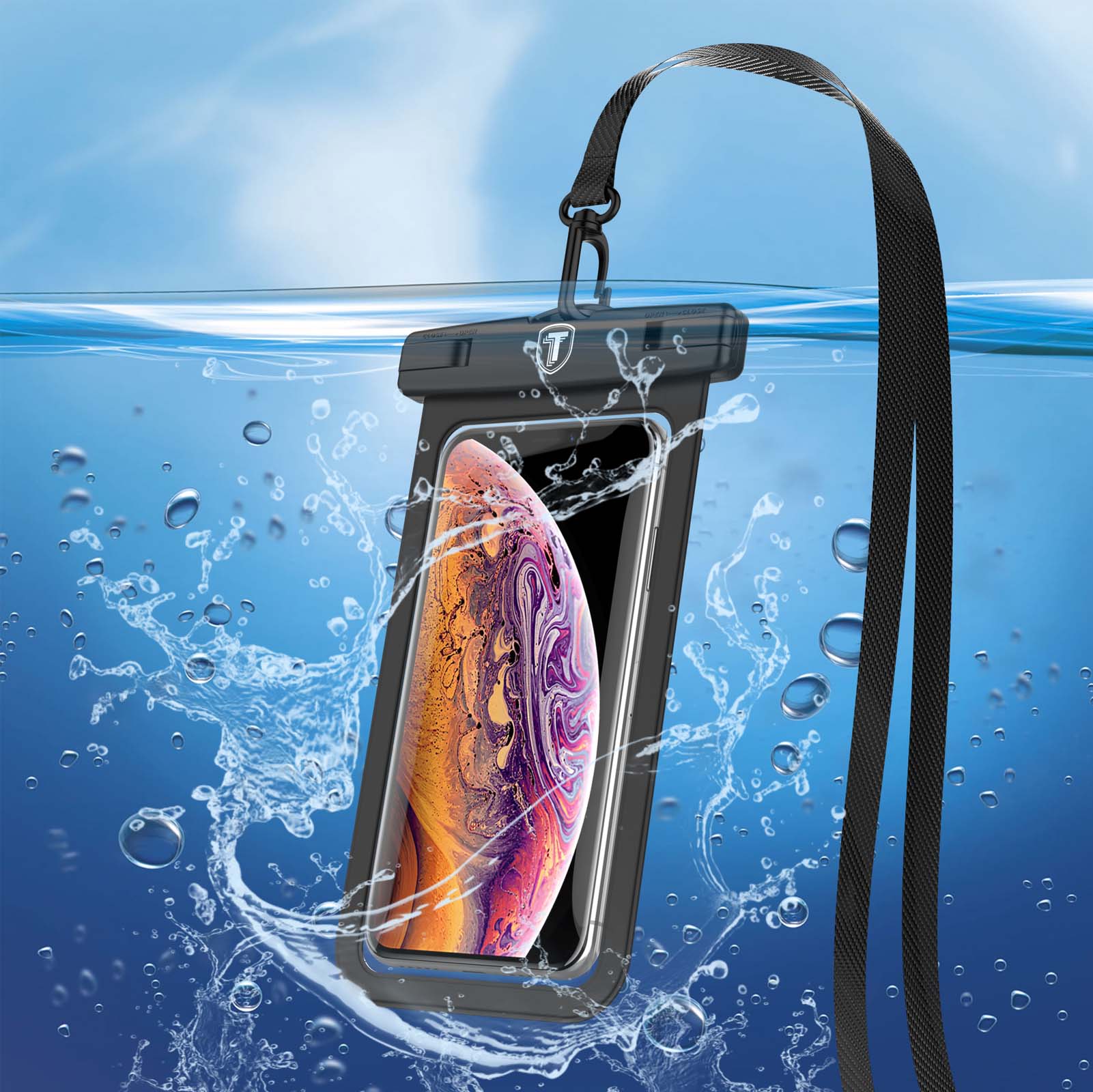 (1 Pack) Waterproof Case for Apple iPhone XR, XS, XS Max, X, SE, 5S, 8