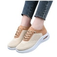 thumbnail image 5 of Mostsola Knitted Sneakers for Women Lace up Platform Running Shoes Comfortable Casual Flats, 5 of 7